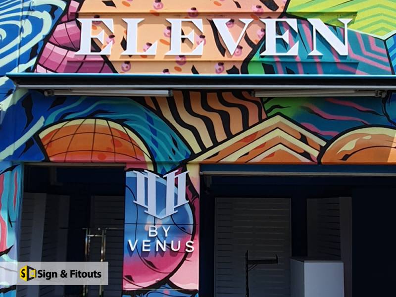 3D sign, Fascia sign, Building sign