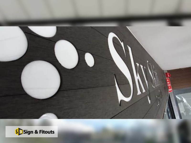 Push through letter sign, Fascia sign, shop sign
