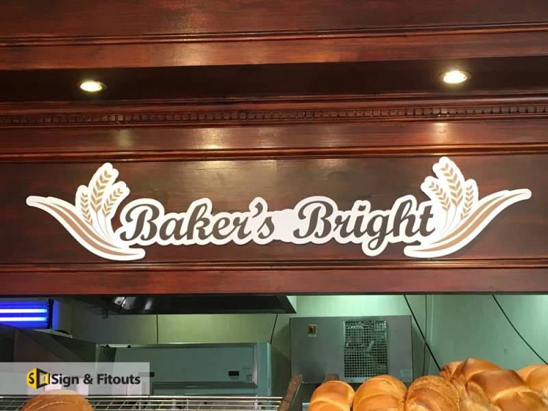 3D Lettering Bakers Bright